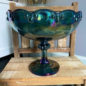 Indiana Glass Co Peacock Carnival Glass